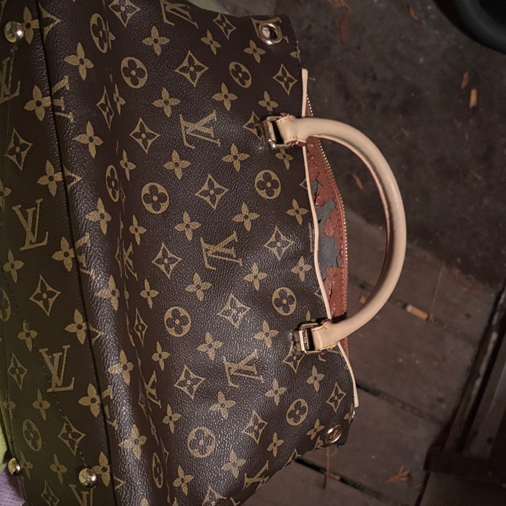 Louis Vuitton Brown and Tan Monogram Tote